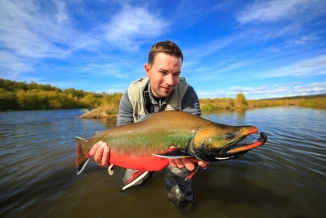Lukas with a nice Dolly Varden Lukas with a nice Dolly Varden
