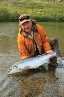 Another salmon fell for Pasi's fly Another salmon fell for Pasi's fly