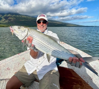 Bonefish ate a shrimp fly pattern Bonefish ate a shrimp fly pattern