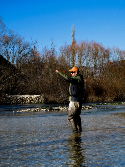 Nikola fishing in a Montenegrian stream Nikola fishing in a Montenegrian stream