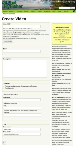 Suggesting a video is easy Suggesting a video is easy
