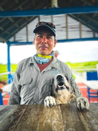 A guide and his dog A guide and his dog