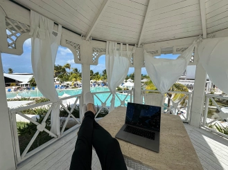 Relaxing in the lodge Relaxing in the lodge