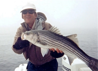 Pete with a striper Pete with a striper