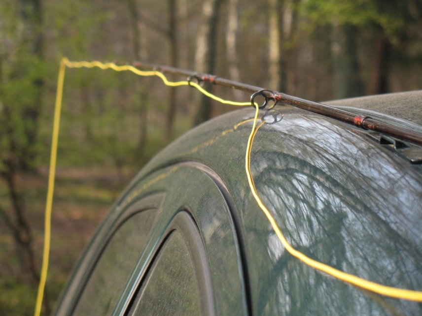 A yellow line A yellow line