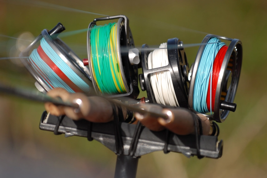 Reels on rods Reels on rods