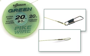 Drennan Pike Wire with snap and wrapped eyes