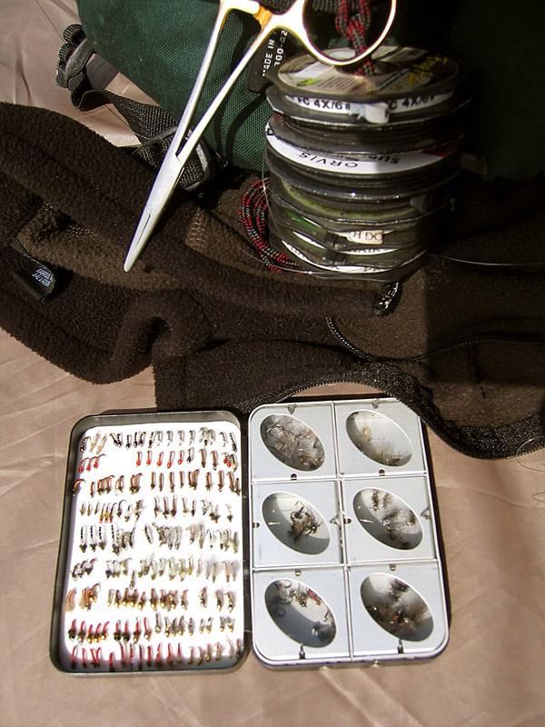 18-22 - The only fly box you'll need on the North Platte, sized 18 - 22 midges and baetis.