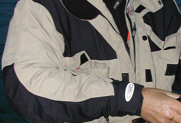 Contrast - The basic tan color is OK but not really good. What makes it a total mess is the black contrast patches. There's no need for them. Jacket by The System Fabric.