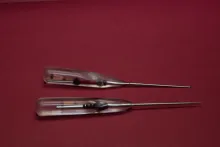 Resin handle needles