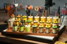 Yellow fly tying thread 