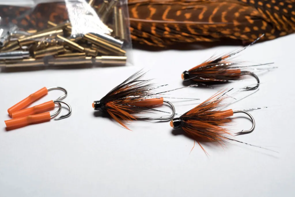 Orange tube flies