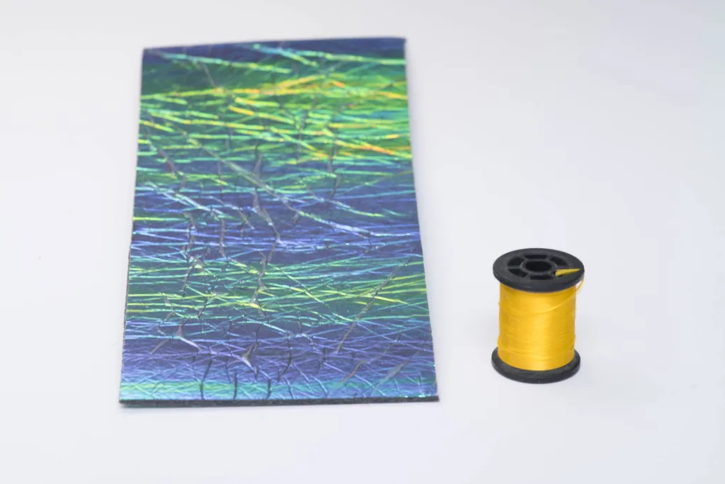 Shiny foam for fly tying