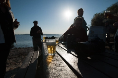 A beer on the beach A beer on the beach