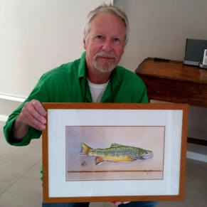 Presenting a painting Presenting a painting