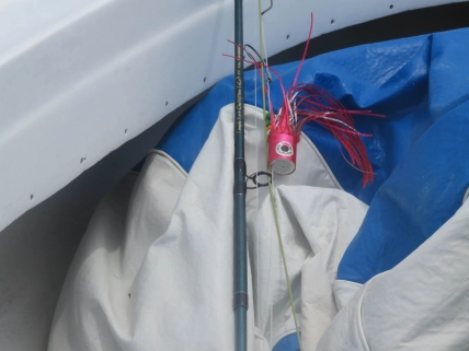 Fly rod, teaser, Abramson fly Fly rod, teaser, Abramson fly