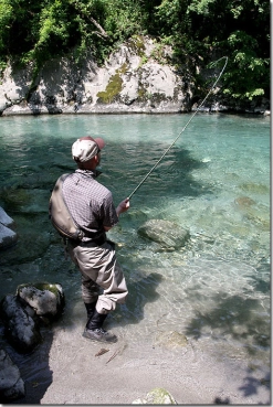 Fishing in the clean water Fishing in the clean water