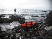 Frits in his life jacket Frits in his life jacket