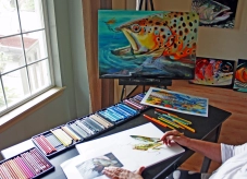 Drawing by the window Drawing by the window