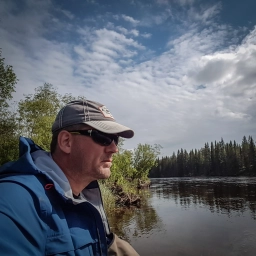 Torben on the bank of Swedish Rena Torben on the bank of Swedish Rena