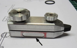 The recess for the plastic insert The recess for the plastic insert