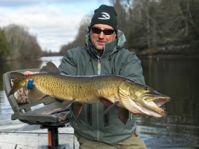 Nick with a muskie Nick with a muskie