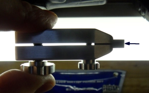 Checking the jaws Checking the jaws