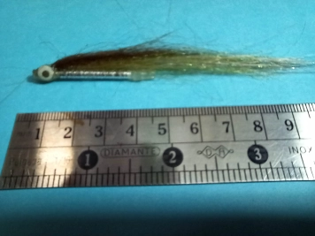 Shadow tube fly. The big rainbow took this fly Shadow tube fly. The big rainbow took this fly