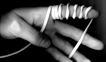 Wire on fingers Wire on fingers