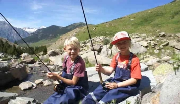 Kids by the stream Kids by the stream