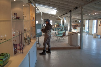 Shopping in waders Shopping in waders