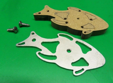 The screws removed from the faceplate. The screws removed from the faceplate.