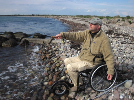Wheelchair fisherman Wheelchair fisherman