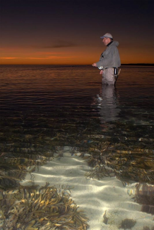 Sunset and clear water Sunset and clear water