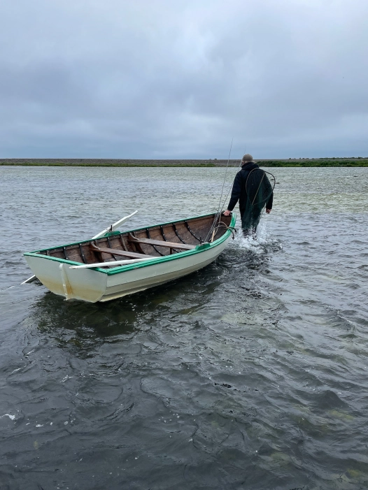 Getting the boat out Getting the boat out