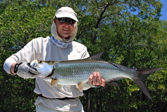 Alan with a tarpon Alan with a tarpon