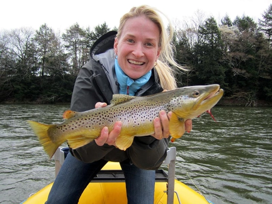 AD with a nice brown trout AD with a nice brown trout