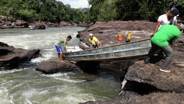 Working with the boat