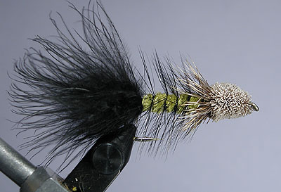 A large dry fly used as a strike indicator for fly fishing on the Bow  River, Alberta,Canada Stock Photo - Alamy