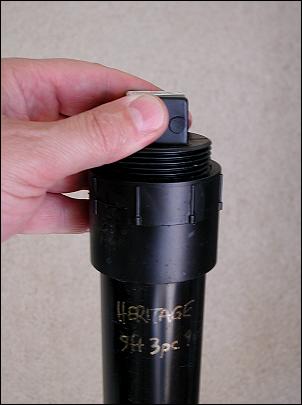 Rigid tube case or case for homemade fishing rod 