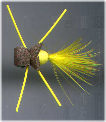 4 Foam Spider Flies - Assorted #12 Fly Fishing Set for Bluegill, Trout,  Panfish