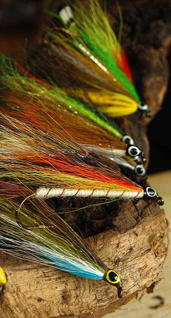 Vintage Feathered Style Set of Three Metal Fishing Flies