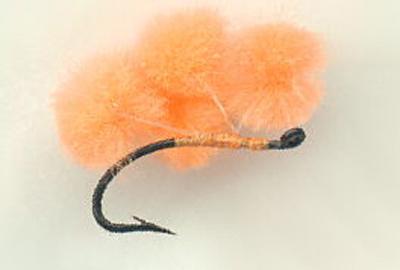 Fly Fishing Flies 12 Glo bug egg patterns size 10 (3 Colors) Trout