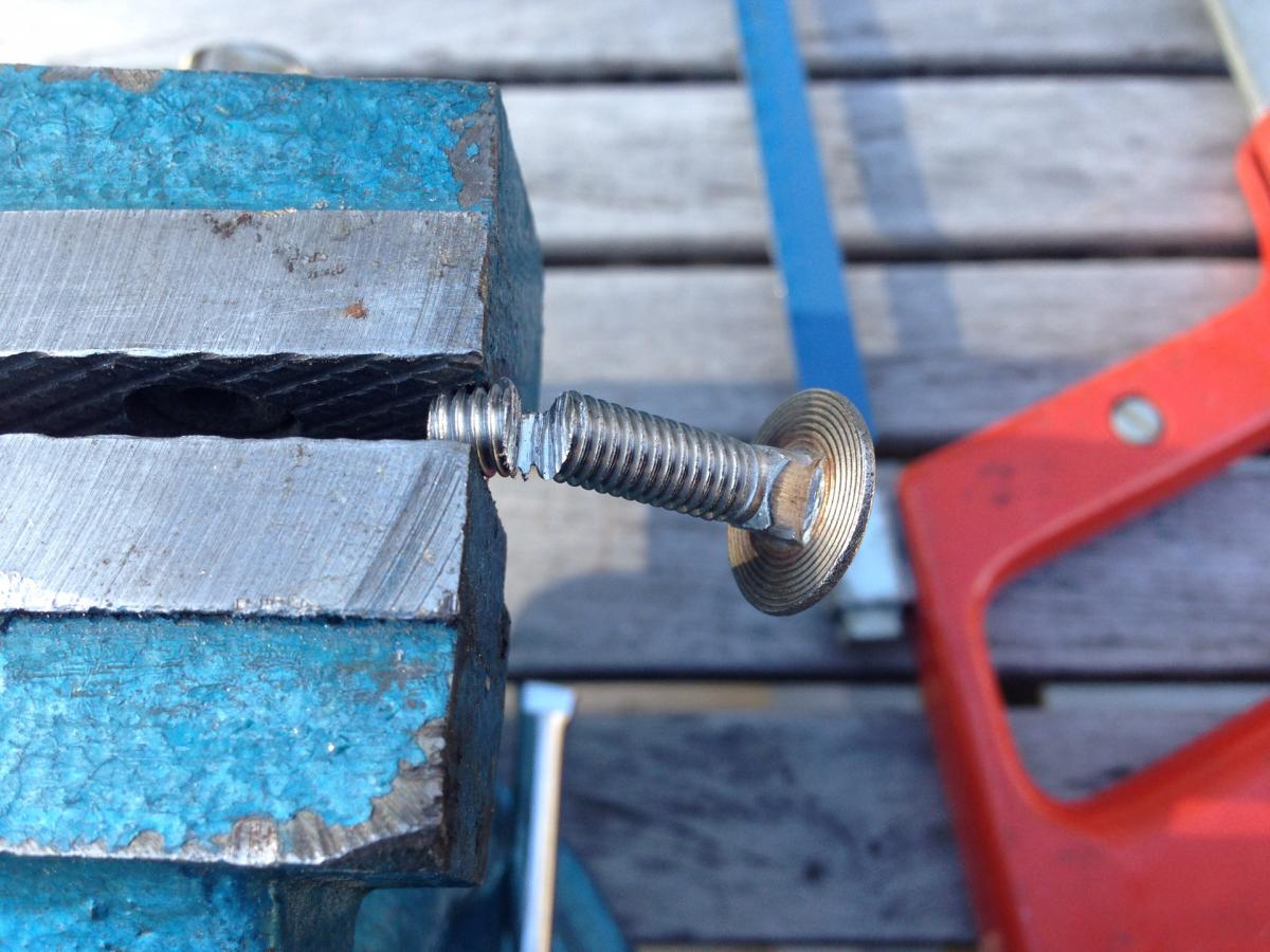 Step 3 shorten bolts Global FlyFisher