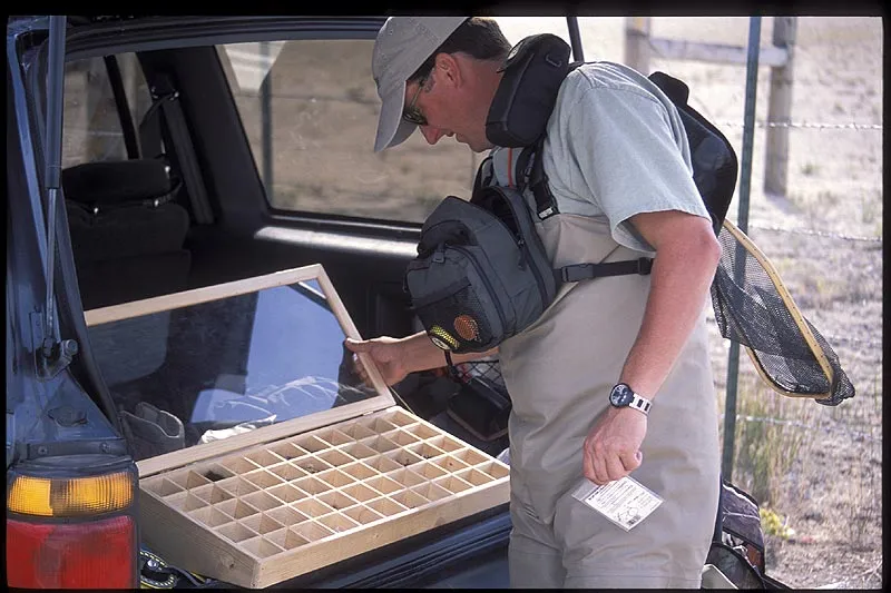 A fly box can never be large enough! - The Schweitzer mobile flyshop is open! Come on in folks!