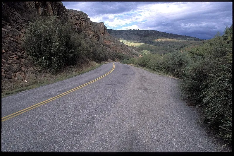 Typical road - We covered hundreds of miles of this type of road. Beautifully winding through the mountains.