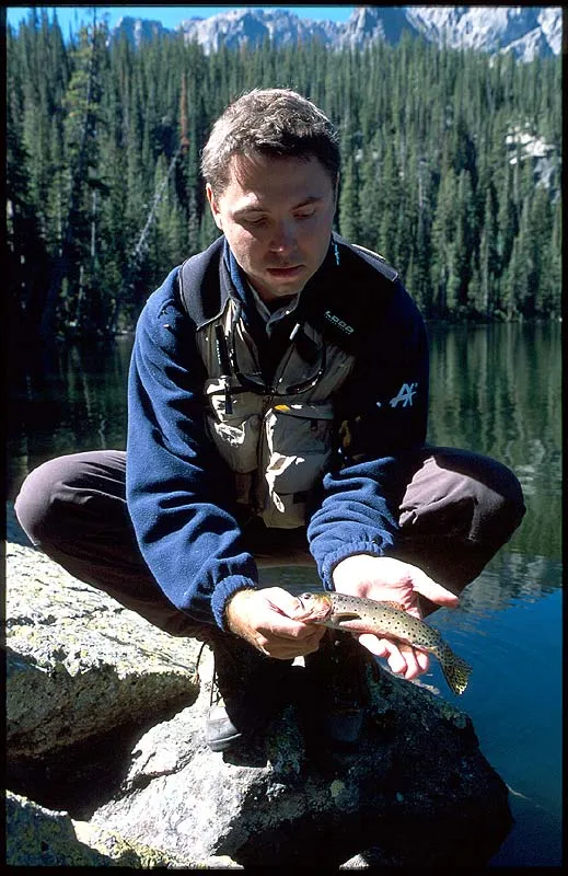 Small jewel - The greenbacks are not big. Here Kasper is displaying and average size fish.