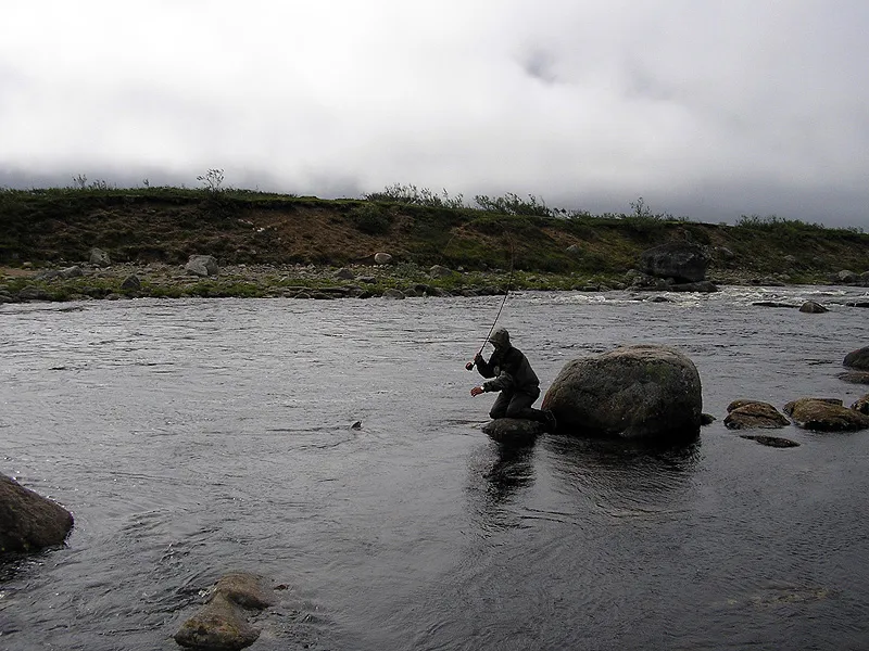 Landing in rough wheather -