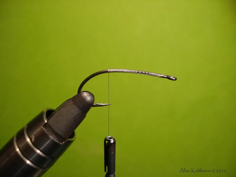 Step 1 - start thread - Cover the hook shank
