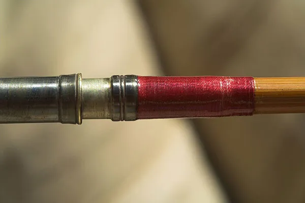Metal-to-metal - Split cane rods have metal ferrules, glued onto the bamboo blanks. Very different and quite heavy.